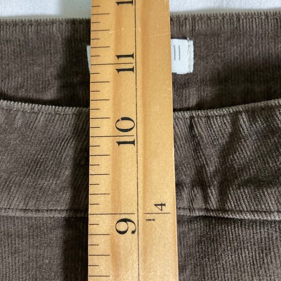 J. Jill Pants 14T Rich Brown Mid-Rise Soft Corduroy 5 Pocket Zipper Belt Loops - Picture 10 of 11